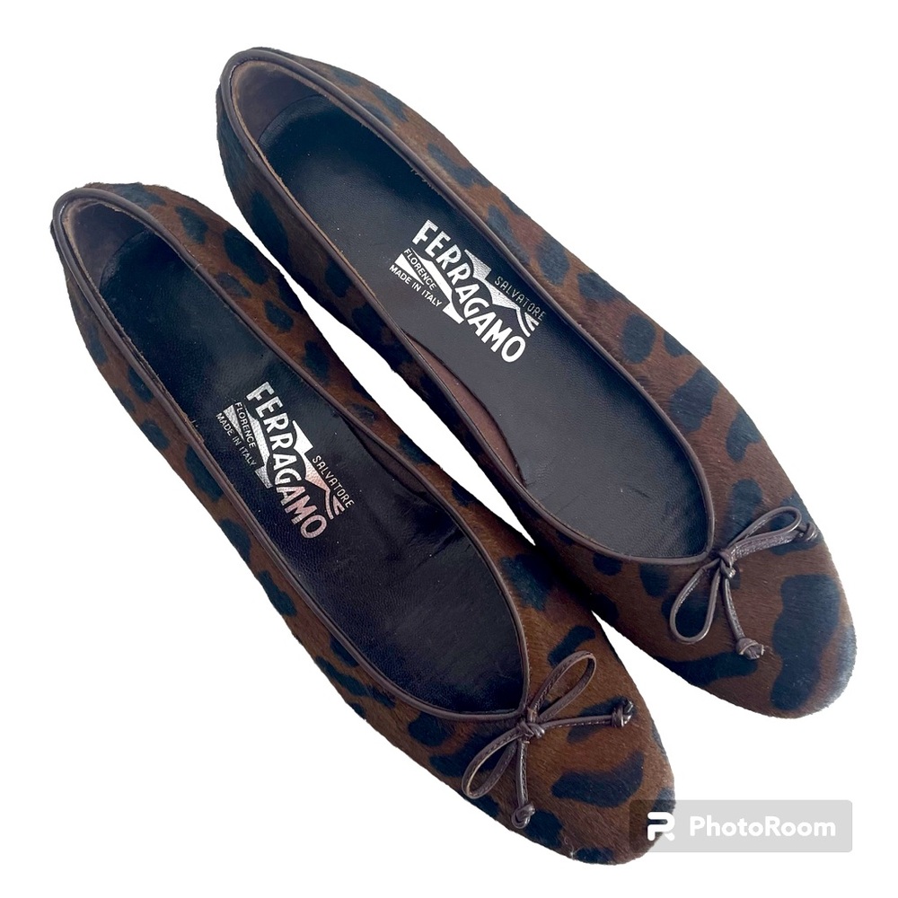 Salvatore Ferragamo pony hair animal print flats - Picture 2 of 7